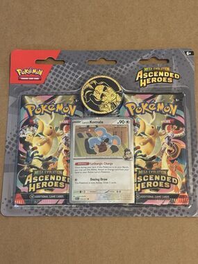 Pokemon TCG Ascended Heroes Larry's Komala 2-Pack Blister BRAND NEW SEALED